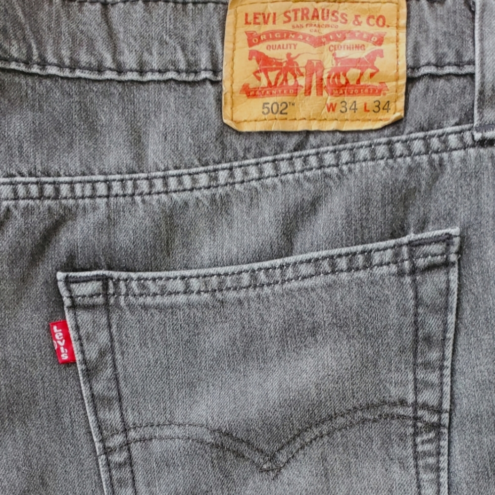 Levi's 502 grey, men's 34x34